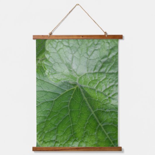 グリーンリーフ静脈詳細 吊り下げ型タペストリー (正面)