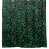 グリーンリーフ シャワーカーテン (正面)