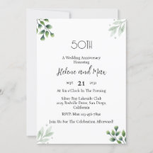 「グリーンリーフ」スタンダード 50周年結婚記念日