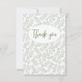 グリーンリーフ フラット サンクスカード サンキューカード (正面)