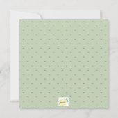 グリーンリーフ ブライダルシャワーの招待状 招待状 (裏面)