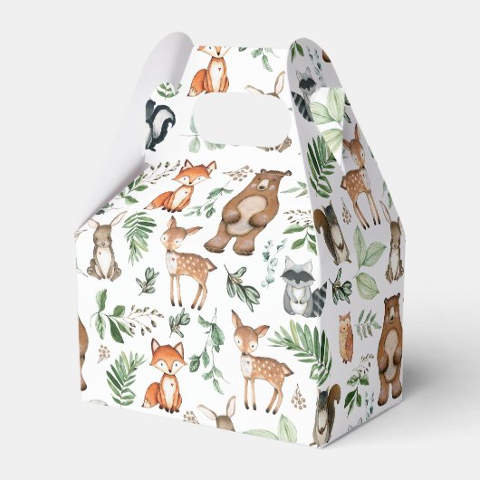 グリーンリーブウッドランドアニマルズベアーシカキツネ誕生日 フェイバーボックス (裏面サイド)