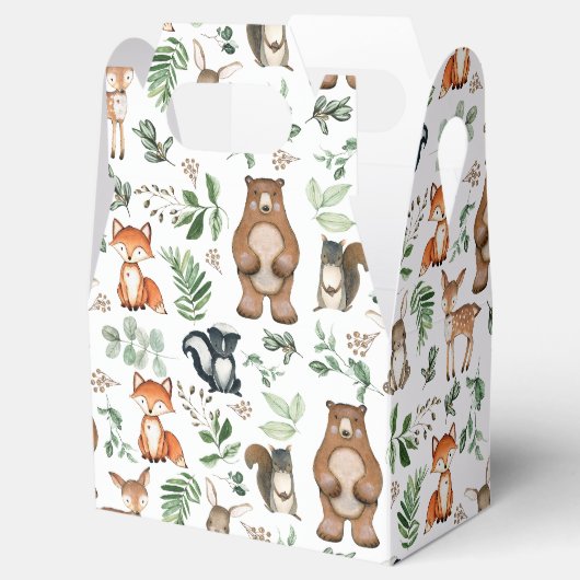 グリーンリーブウッドランドアニマルズベアーシカキツネ誕生日 フェイバーボックス (オープン)