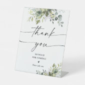 グリーンリーブライダルシャワーサンキューサイン 台座サイン (正面)