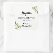 グリーンリーブライダルシャワーシール |お気に感謝してい入り スクエアシール (バッグ)