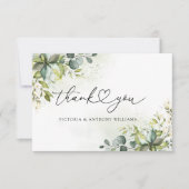 グリーンリーブライダルシャワーフラットサンキューカード サンキューカード (正面)