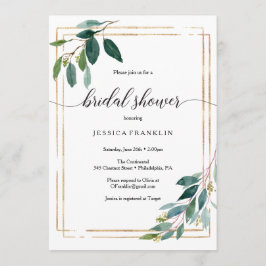 グリーンリーブライダルシャワー招待状 プログラム