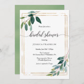 グリーンリーブライダルシャワー招待状 プログラム (正面/裏面)
