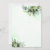 グリーンリーブライダルシャワー 招待状 (裏面)