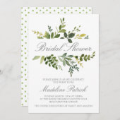 グリーンリーブライダルシャワー 招待状 (正面/裏面)