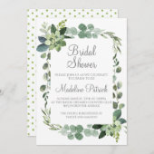 グリーンリーブライダルシャワー 招待状 (正面/裏面)