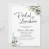 グリーンリーブライダルルンチョン 招待状 (正面)