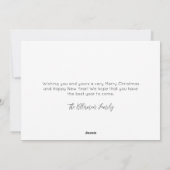 グリーンリーブラッククリスマス シーズンカード (裏面)