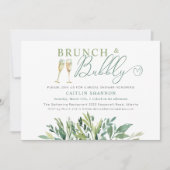 グリーンリーブランチ&バブリーブライダルシャワー 招待状 (正面)