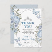 グリーンリーブルーフローラ蝶16thキンチェニェラ サンキューカード (正面/裏面)