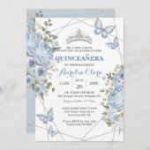 グリーンリーブルーフローラ蝶16thキンチェニェラ 招待状 (正面/裏面)