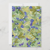 グリーンリーブルーベリーベビーシャワー 招待状 (裏面)