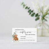 グリーンリーベビーゲームカードに装着する安全ピンの数 プレイスカード (スタンド正面)