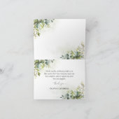 グリーンリーベビーシャワーサンキューカード サンキューカード (内部)