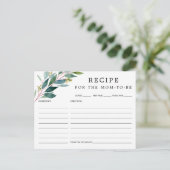 グリーンリーベビーシャワーレシピカード ポストカード (スタンド正面)