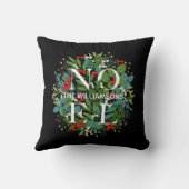 グリーンリーベリーNOELクリスマス クッション (裏面)