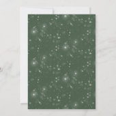 グリーンリーホリーベリーリースクリスマスパーティー 招待状 (裏面)