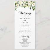 グリーンリーホワイトオータムフローラ結婚式 プログラム (正面)