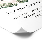 グリーンリーホワイトカボチャアドバイスとウィッシュズサイン ポスター (角)