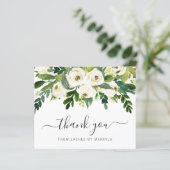 グリーンリーホワイトフローラ予算サンキューカード (スタンド正面)