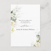 グリーンリーホワイトローズ結婚ズ詳細 エンクロージャーカード (裏面)