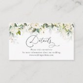 グリーンリーホワイトローズ詳細エンクロージャカード エンクロージャーカード (正面)