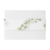 グリーンリーホワイトローゼス結婚式招待状ベリーバンド 招待状ベリーバンド (裏面例)