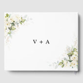 グリーンリーホワイトロ結婚ーズゲストブック ゲストブック (裏面)