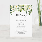 グリーンリーホワイト秋のフローラ折り結婚返し プログラム (正面)