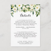 グリーンリーホワイト秋結婚フローラ詳細 エンクロージャーカード (正面)