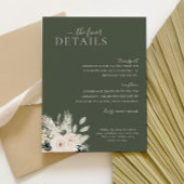 グリーンリーホワイト結婚フローラ詳細カードヴィクトリア エンクロージャーカード