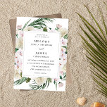 グリーンリーボホトロピカル結婚フローラ 招待状<br><div class="desc">Greenery Boho Bohemian Tropicalフローラの結婚式招待状結婚で、ゲストを楽しませる。</div>
