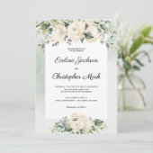 グリーンリーボホフローラユーカリ結婚式招待状 招待状 (スタンド正面)