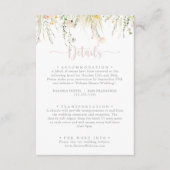 グリーンリーボホワイルドフラワー結婚ズ詳細 エンクロージャーカード (正面)