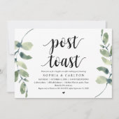 グリーンリーポストトーストウェディングパーティー 招待状 (正面)