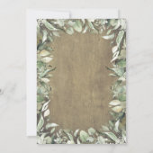 グリーンリーメイソンジャイルライツバースデー素朴タパーティー 招待状 (裏面)