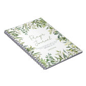 グリーンリーモダンクリスチャン祈りの言葉ジャーナル ノートブック (右側)