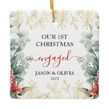 グリーンリーモノリンフラワー初めてのクリスマス 婚約した