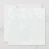 グリーンリーユーカリプトゥスウォーターカラー結婚式招待状 招待状 (裏面)