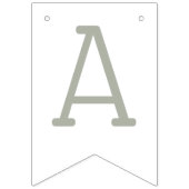 グリーンリーユーカリプトゥスガールズファースト誕生日 バンティングフラッグ (第3の旗)