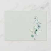 グリーンリーユーカリモダンウディング詳細 エンクロージャーカード (裏面)