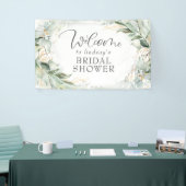 グリーンリーユーカリリースブライダルシャワー歓迎 横断幕 (トレードショー)