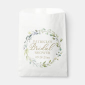 グリーンリーユーカリリースブライダルシャワー フェイバーバッグ (正面)