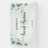 グリーンリーユーカリ素朴スイーツ16 横断幕 (縦)