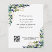 グリーンリーユーカリ結婚式プログラム詳細QR (裏面)